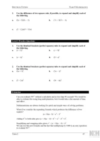 Year 9 Mathematics – Term 2 – Student Booklets – Image 6