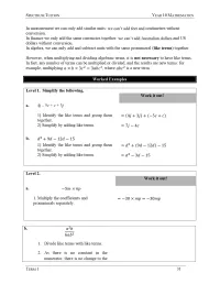Year 10 Mathematics – Term 1 – Student Booklets – Image 4