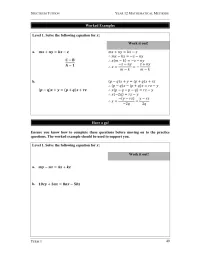 Year 12 Mathematics – Term 1 – Student Booklets – Image 4