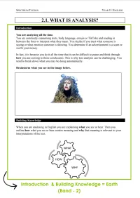 Year 11 English – Term 1 – Student Booklets – Image 3