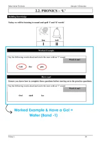 Year 1 English – Term 1 – Student Booklets – Image 4