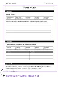 Year 4 English – Term 1 – Student Booklets – Image 7