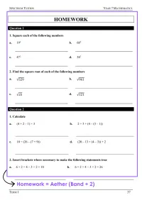 Year 7 Mathematics – Term 1 – Student Booklets – Image 8