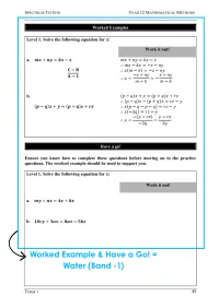 Year 12 Mathematics – Term 1 – Student Booklets – Image 4