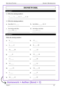 Year 1 Mathematics – Term 1 – Student Booklets – Image 7