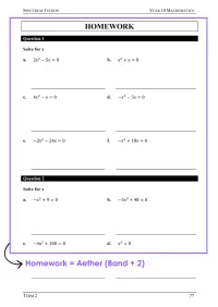 Year 10 Mathematics – Term 2 – Student Booklets – Image 7