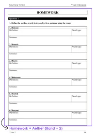 Year 10 English – Term 2 – Student Booklets – Image 7