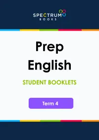 Prep English – Term 4 – Student Booklets – Image 1