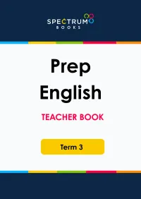 Prep English – Term 3 – Teacher Books – Image 1