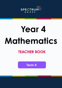 Year 4 Mathematics – Term 4 – Teacher Books – Image 1