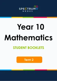 Year 10 Mathematics – Term 2 – Student Booklets – Image 1