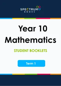 Year 10 Mathematics – Term 1 – Student Booklets – Image 1