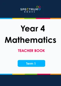 Year 4 Mathematics – Term 1 – Teacher Books – Image 1