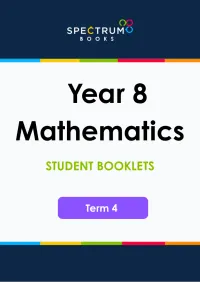 Year 8 Mathematics – Term 4 – Student Booklets – Image 1