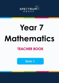 Year 7 Mathematics – Term 1 – Teacher Books – Image 1