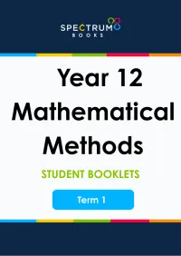 Year 12 Mathematical Methods – Term 1 – Student Booklets – Image 1
