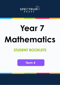 Year 7 Mathematics – Term 4 – Student Booklets – Image 1