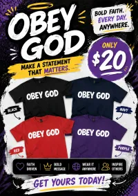 Obey God T-Shirt – Image 1