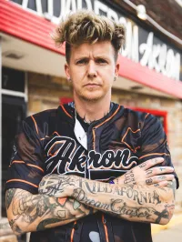AKRON x JADFA — LIMITED BASEBALL JERSEY – XXL, Black/Orange