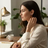 Lapis Lazuli Teardrop Earrings – Image 2