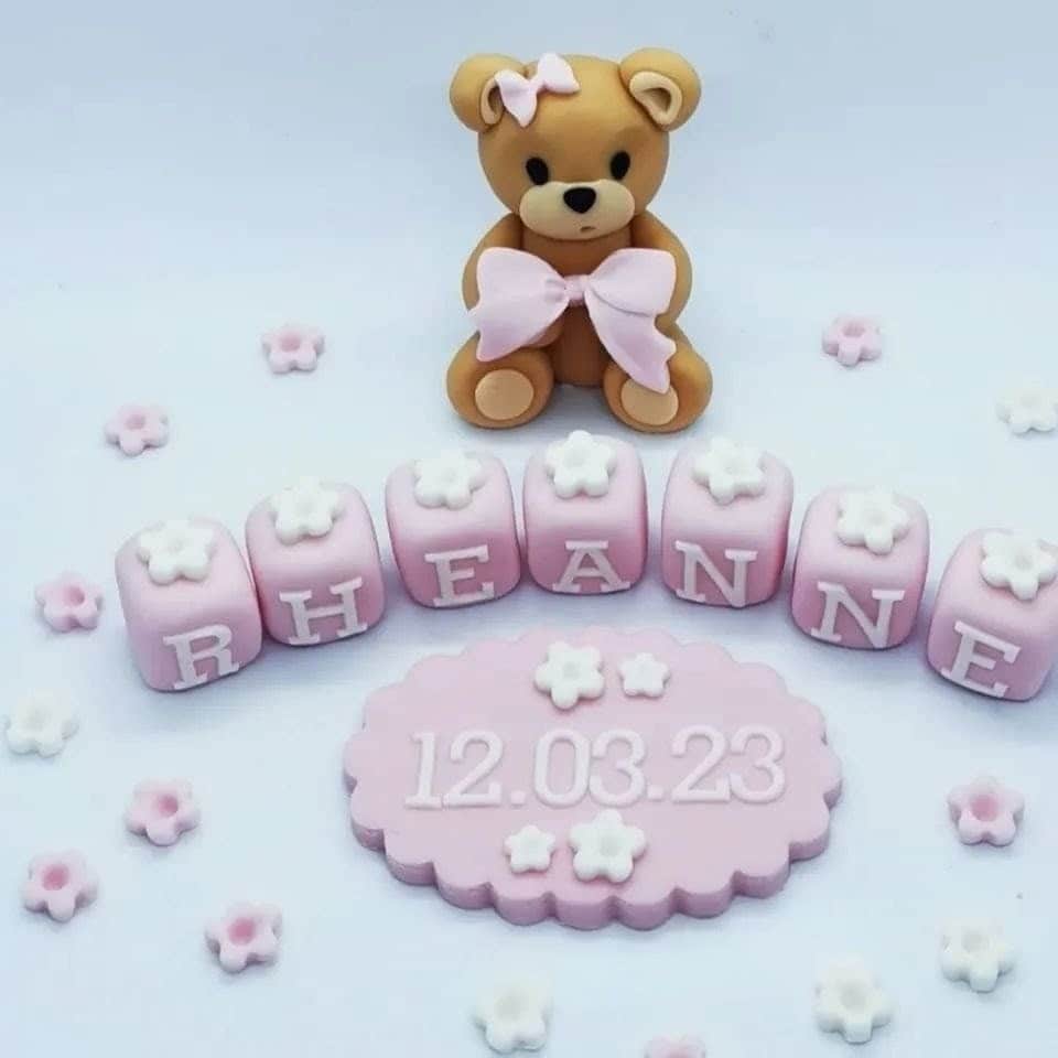 Teddy Christening Baptism set – Image 1
