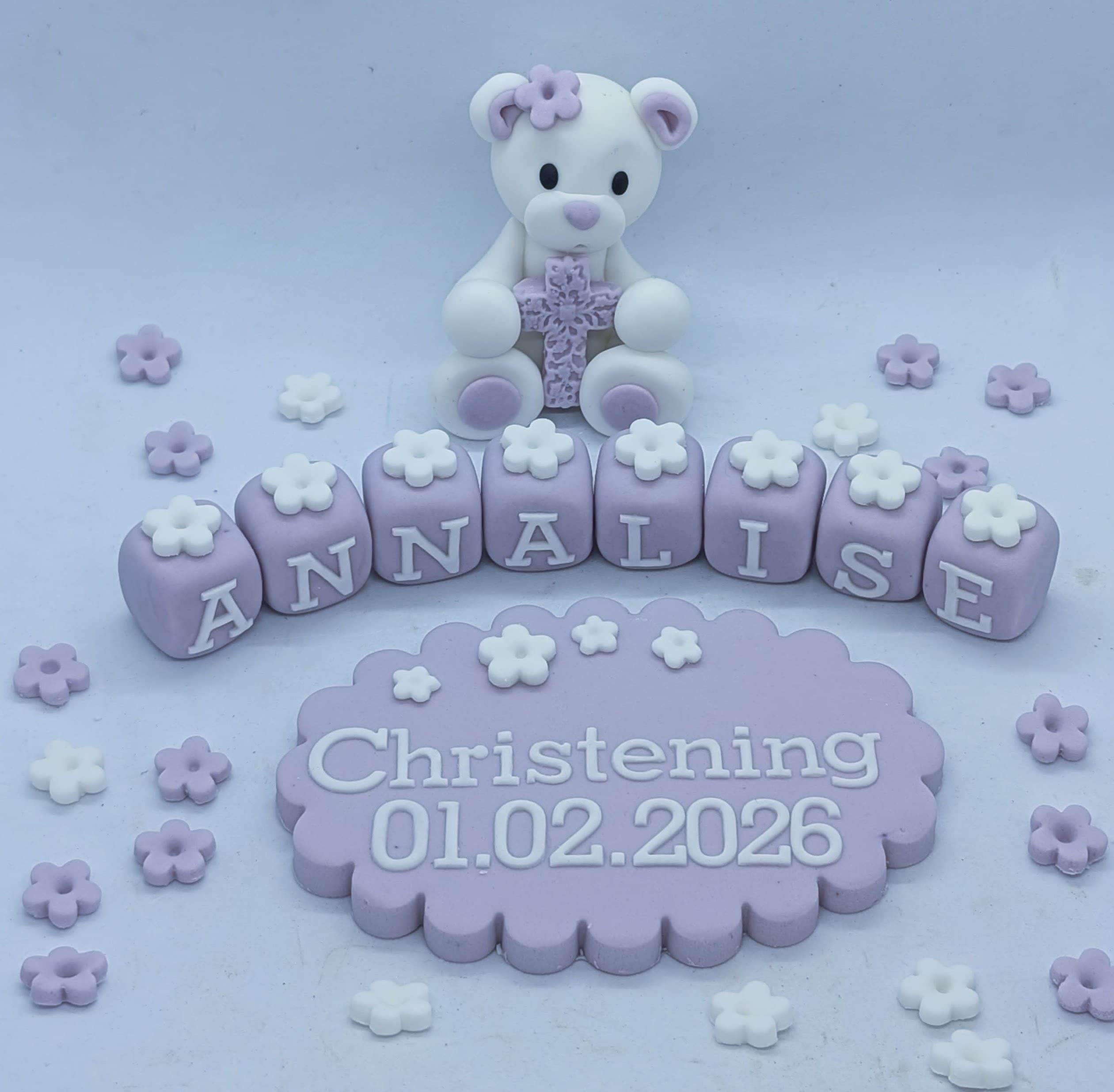 Teddy Cross Christening Baptism set – Image 1