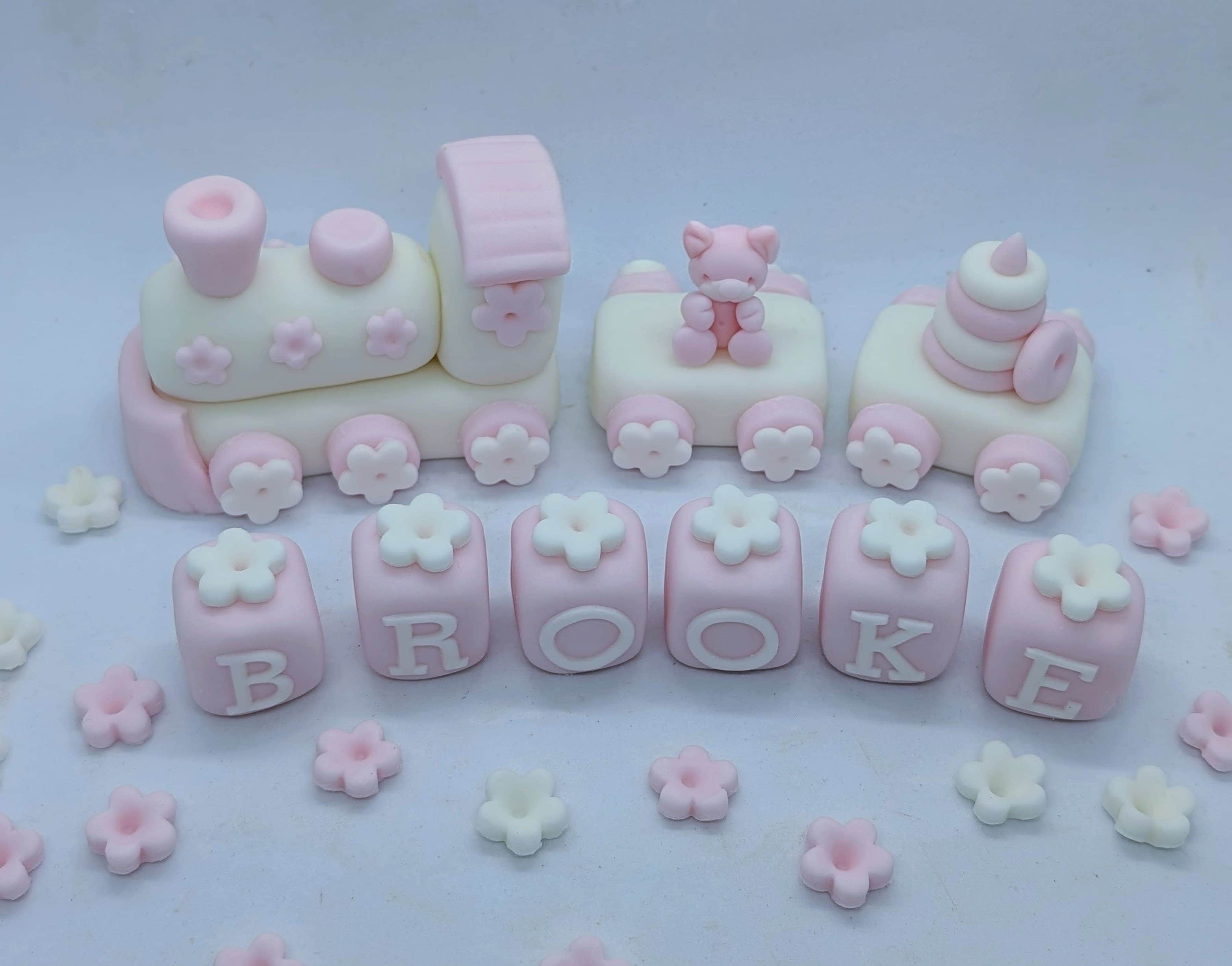Train Teddy Christening Baptism set – Image 1