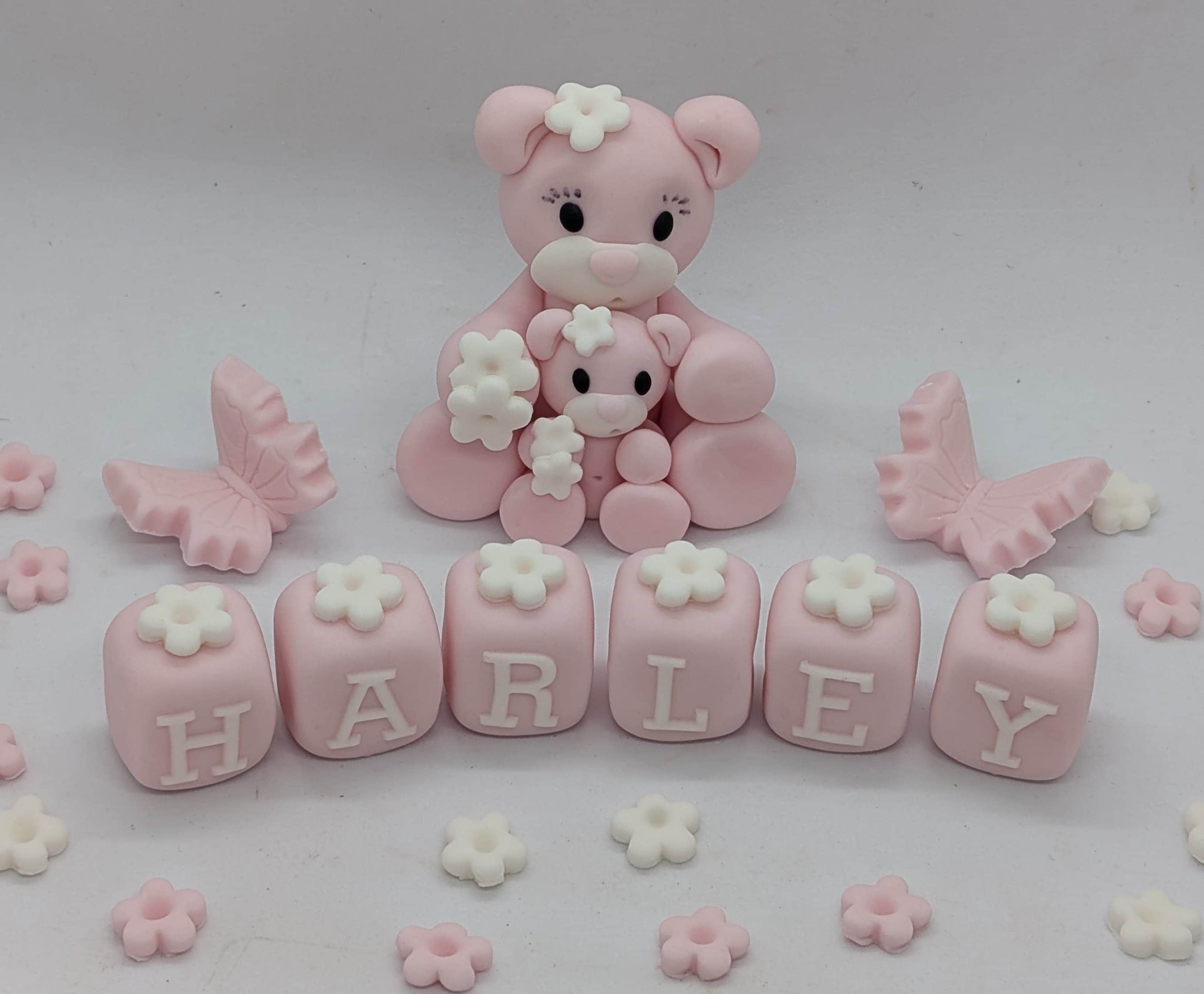2 Teddies Birthday & Christening set – Image 1