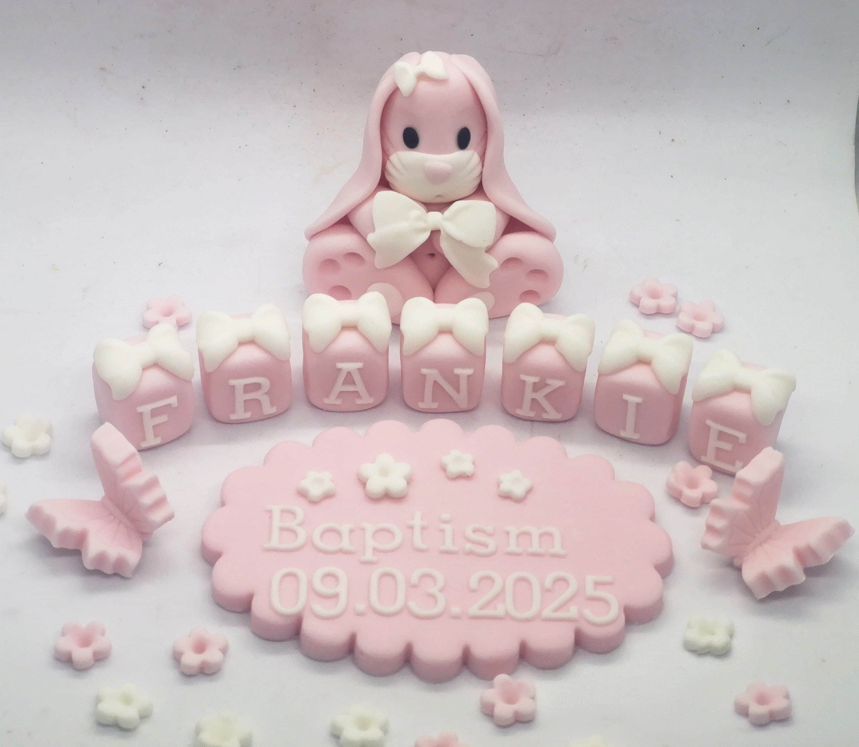 Bunny Christening Baptism set – Image 1