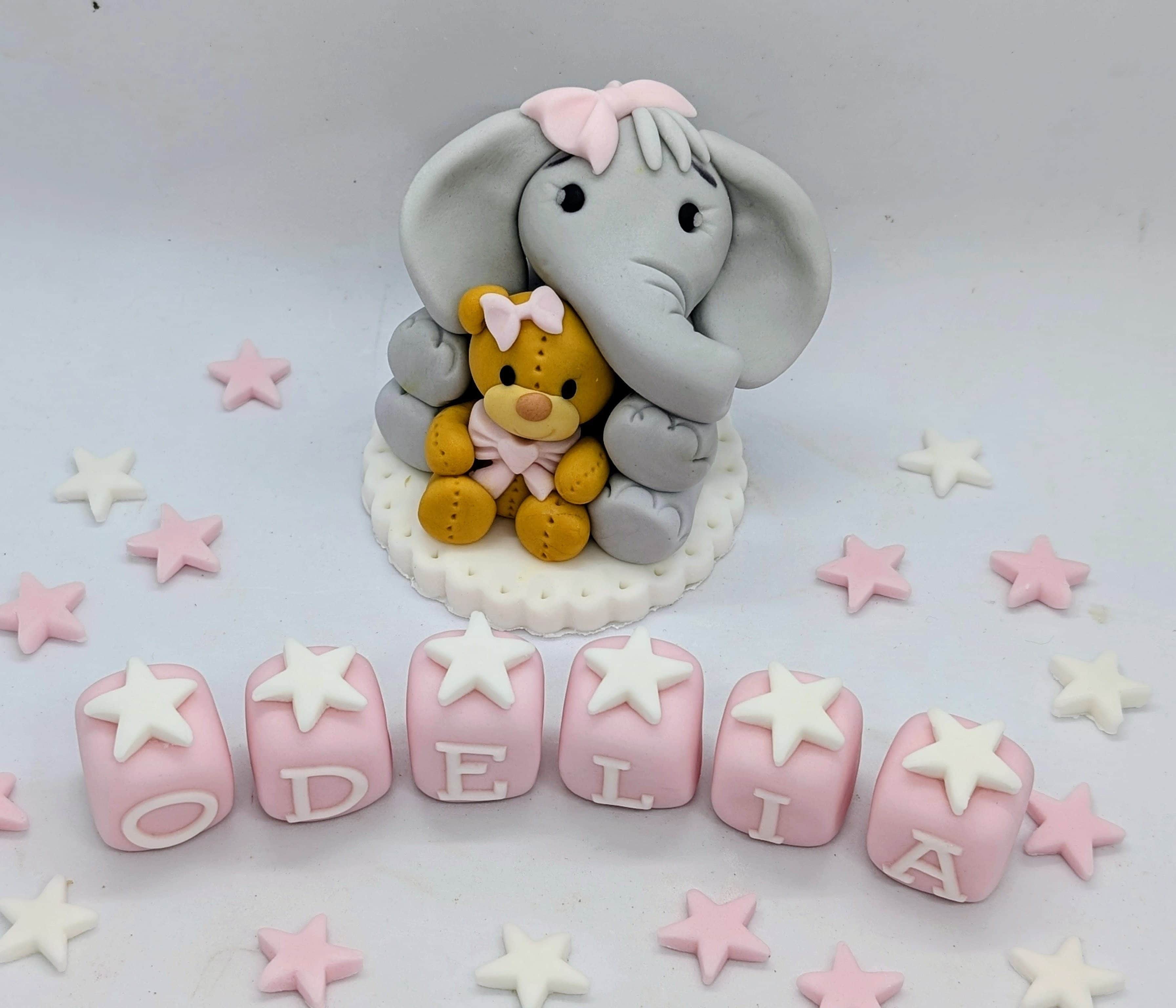 Elephant Teddy Birthday & Christening set – Image 1