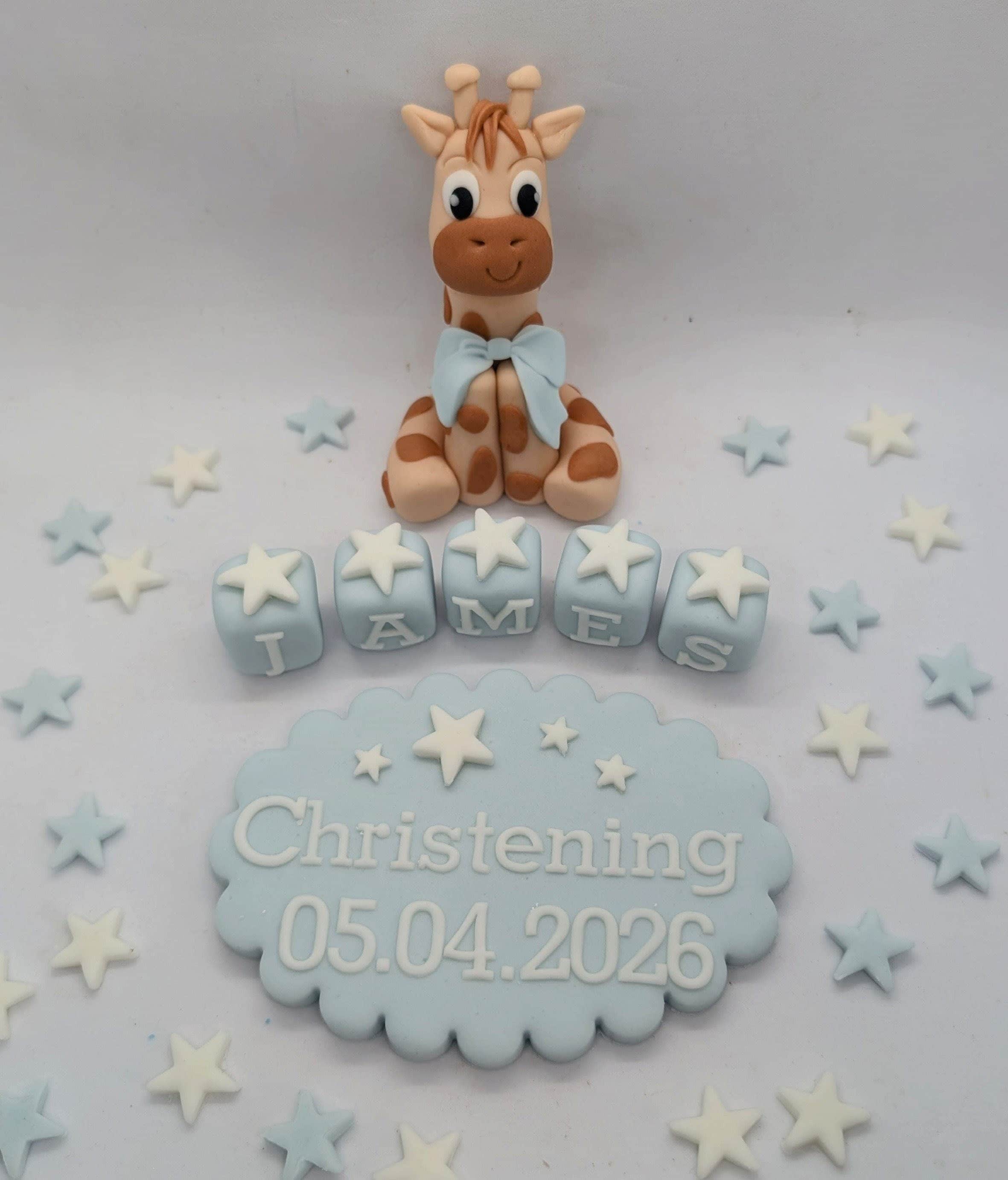 Giraffe Christening Baptism set – Image 1