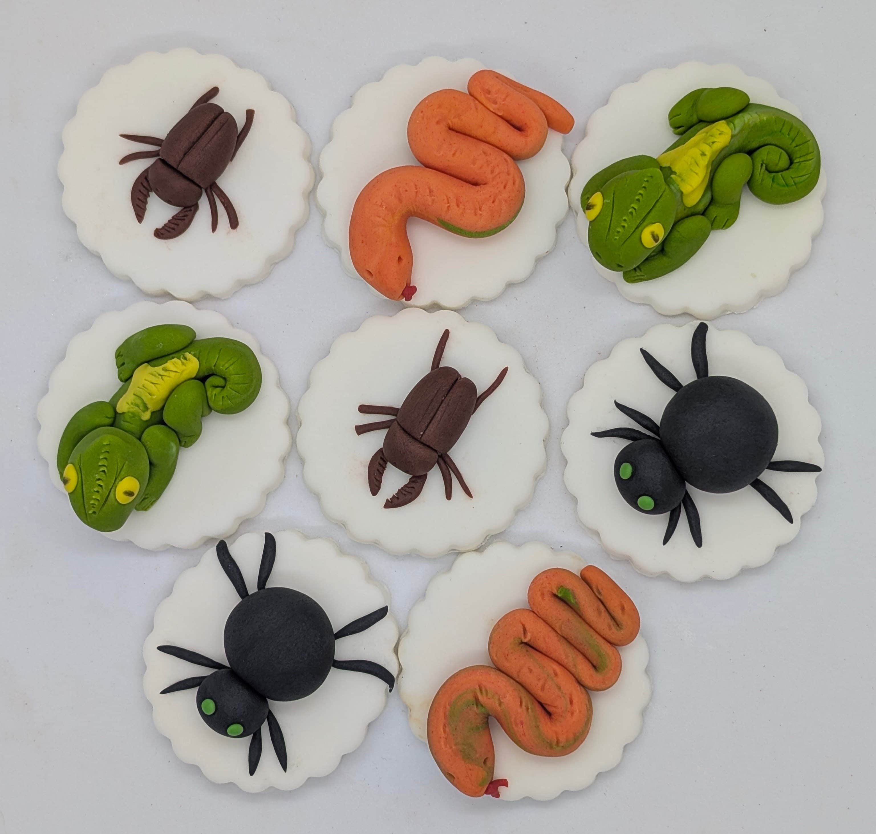 Reptiles Cupcake Birthday Toppers (each) – Image 1