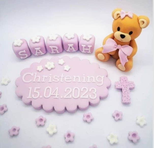 Teddy Christening Baptism set – Image 1