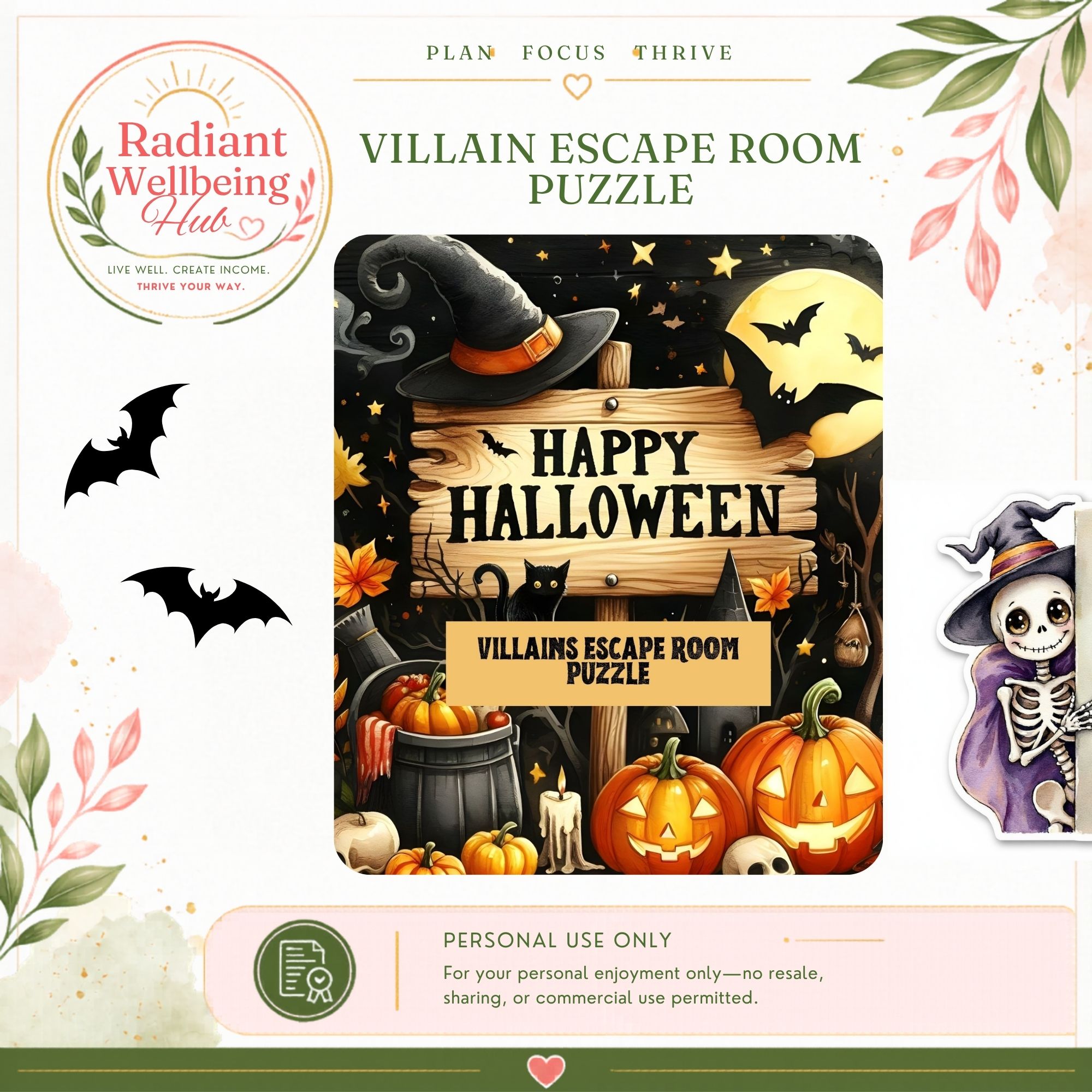Halloween Villains Escape Room Puzzle – Image 1