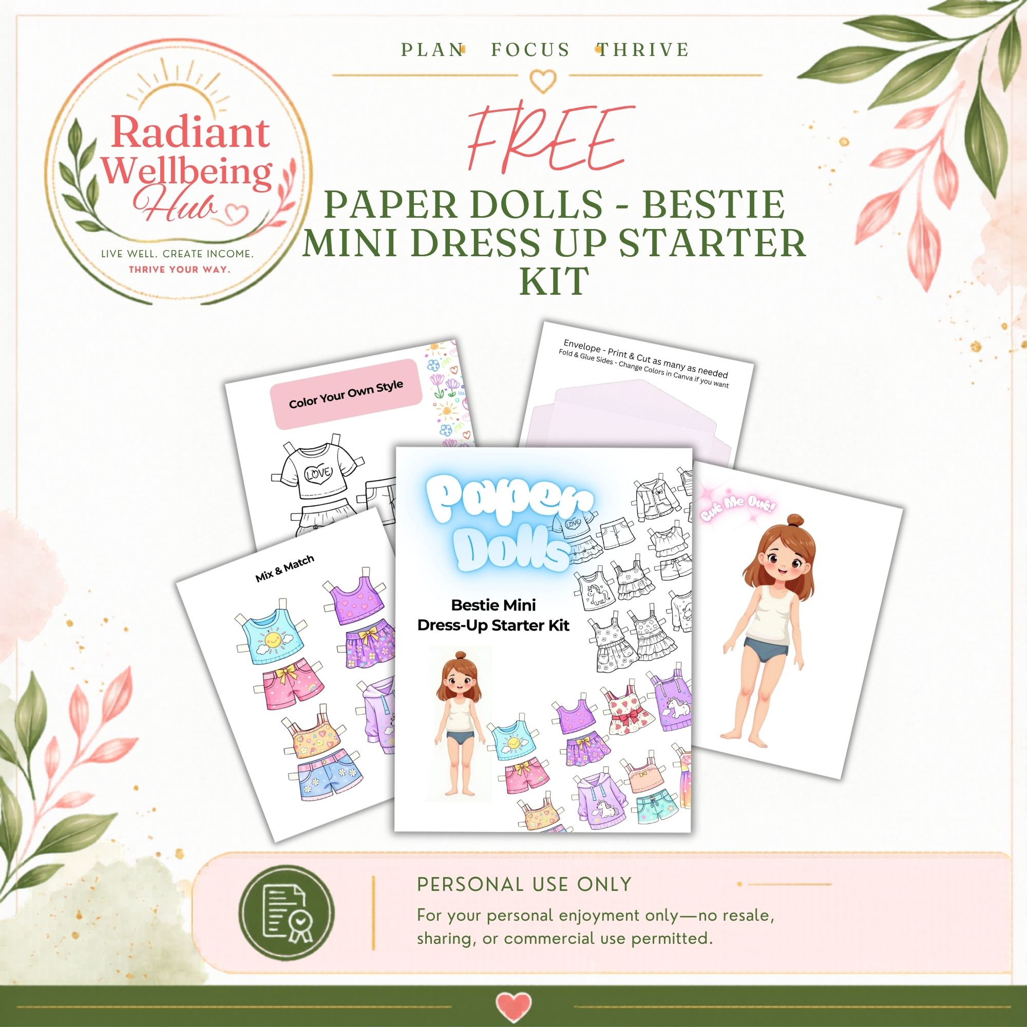 Paper Dolls - Bestie Mini Dress Up Starter Kit – Image 1