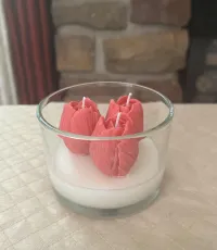 Blushing Rose Trio Candle – Image 1