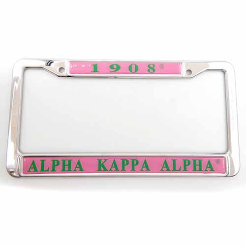 Alpha Kappa Alpha License Plate Frame – Image 1