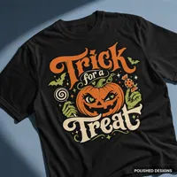 Trick for a Treat Retro Halloween Tee & Crewneck – Image 2