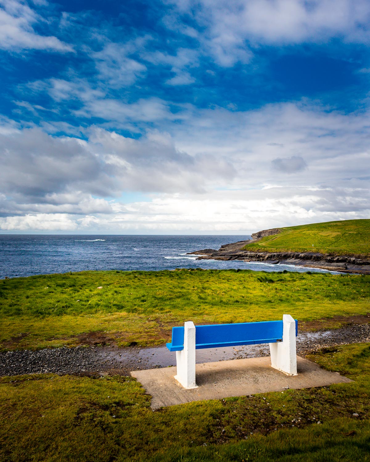 Bench on Kilkee Bay, County Clare – Image 2