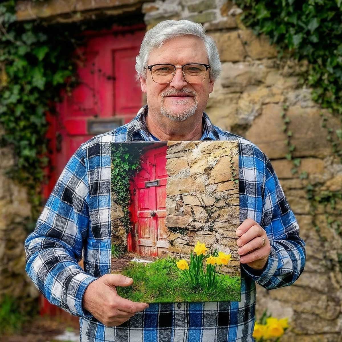 Irish Spring Cottage and Daffodils – Image 3