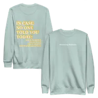 Unisex Positive Affirmations Crew Neck Sweatshirt – Image 6