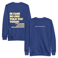 Unisex Positive Affirmations Crew Neck Sweatshirt – Image 5