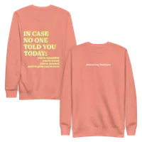 Unisex Positive Affirmations Crew Neck Sweatshirt – Image 7