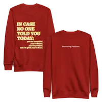 Unisex Positive Affirmations Crew Neck Sweatshirt – Image 1
