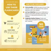 50 Positive Behavior Reward Cards for Kids – Image 2
