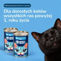 BEEFY BUFFY Zestaw Kawałki w sosie | Ryba | dla dorosłych kotów | 415g – Image 7