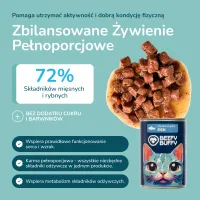 BEEFY BUFFY Zestaw Kawałki w sosie | Ryba | dla dorosłych kotów | 415g – Image 8