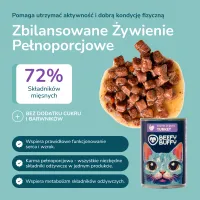 BEEFY BUFFY Zestaw Kawałki w sosie | Indyk | dla dorosłych kotów | 415g – Image 7