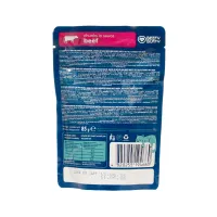 BEEFY BUFFY Zestaw Kawałki w sosie | Wołowina | dla dorosłych kotów | 85 g – Image 4