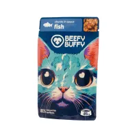 BEEFY BUFFY Zestaw Kawałki w sosie | Ryba | dla dorosłych kotów | 85 g – Image 3